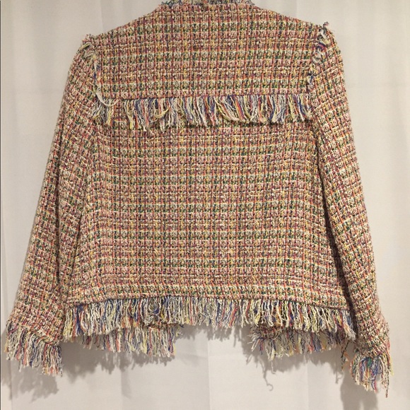 Zara blazer with fringed trimming - Picture 2 of 3